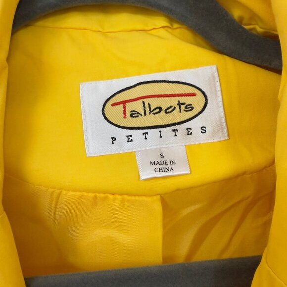 Yellow Talbots Petites Trench Coat with belt - Picture 5 of 7